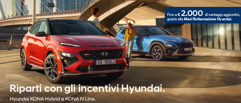 Riparti con gli incentivi Hyundai.